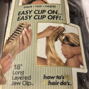 COPY - 18” Toni Pony Black Clip-On Hair Extension
Long ponytail straight